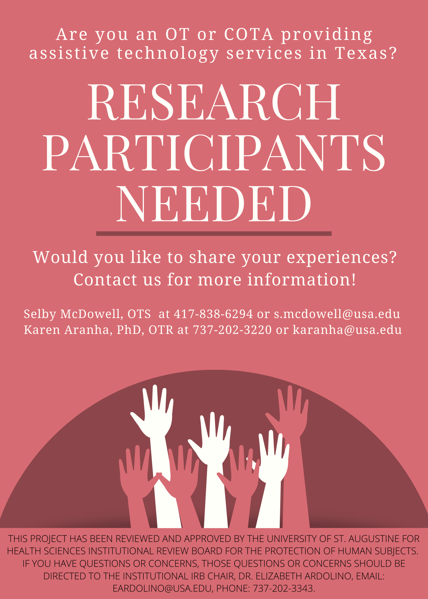 recruitment poster for research study template